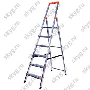 Стремянка односторонняя алюминиевая Krause Solidy 126245 1х6