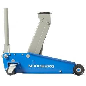 Домкрат подкатной 3 тонн 120-450 мм с резиновой насадкой NORDBERG N32030