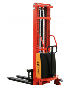 PROLIFT SPN 1016, полуэлектрический штабелер, грузоподъёмность 1000 кг, высота подъёма 1600 мм, АКБ 120 Ач