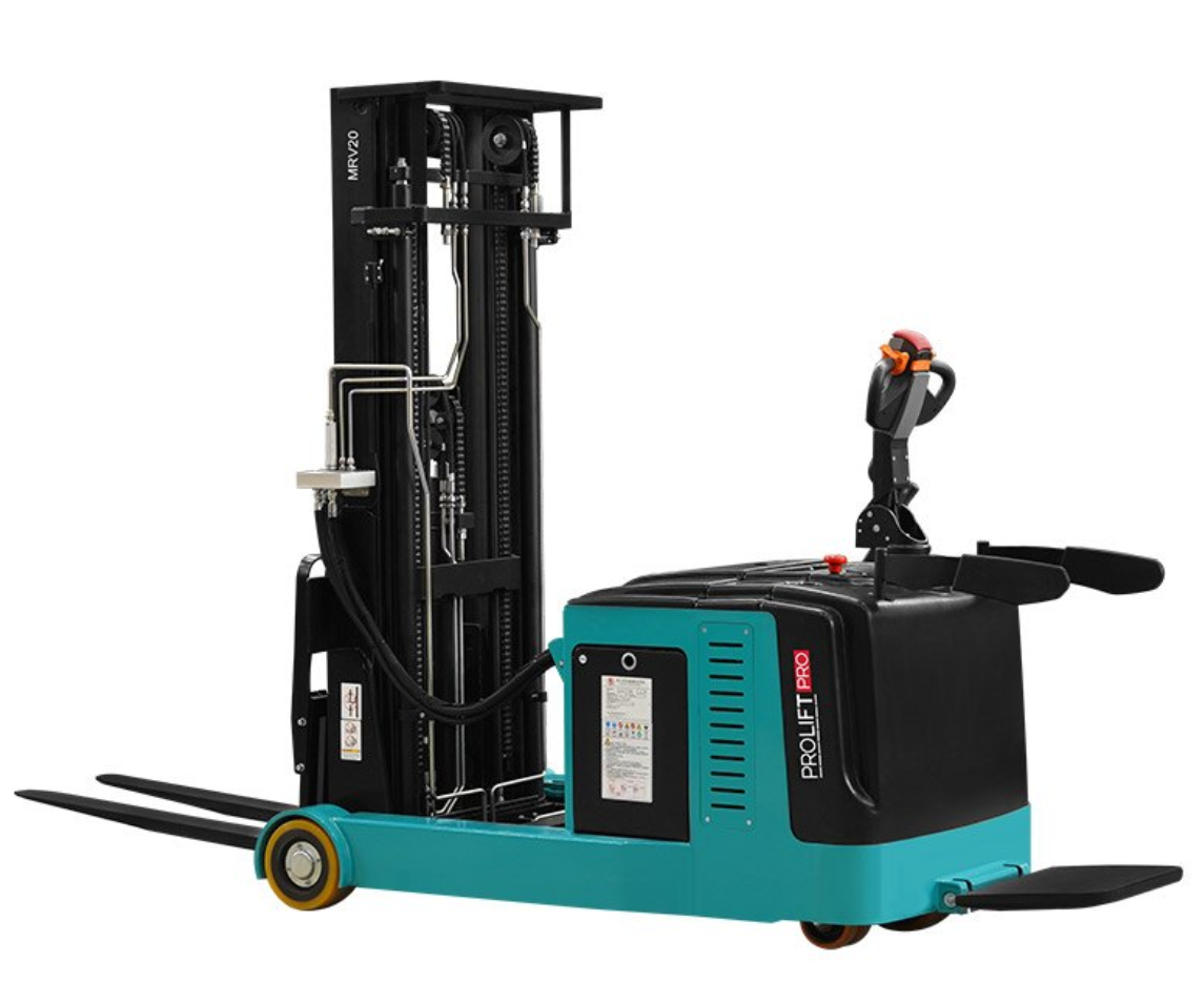 PROLIFT PRO MRV 2060 li-ion, Электрический самоходный штабелер с выдвижной мачтой, нагрузка 2000 кг, высота подъема 6000 мм, АКБ 202 Aч