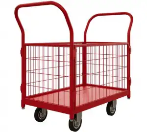 Тележка платформенная с бортами Red Tool ТС 5 RT (700x1200) колёса d 200 ТС 5 RT 200, гп 500 кг