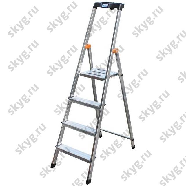 Стремянка односторонняя алюминиевая Krause Safety 126320 1х4