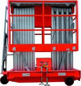 Подъемник мачтовый телескопический модели GTWY 250 кг 9 м