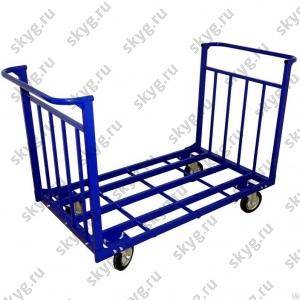 Тележка усиленная каркасная с двумя ручками. ТТД 10 800х1800
