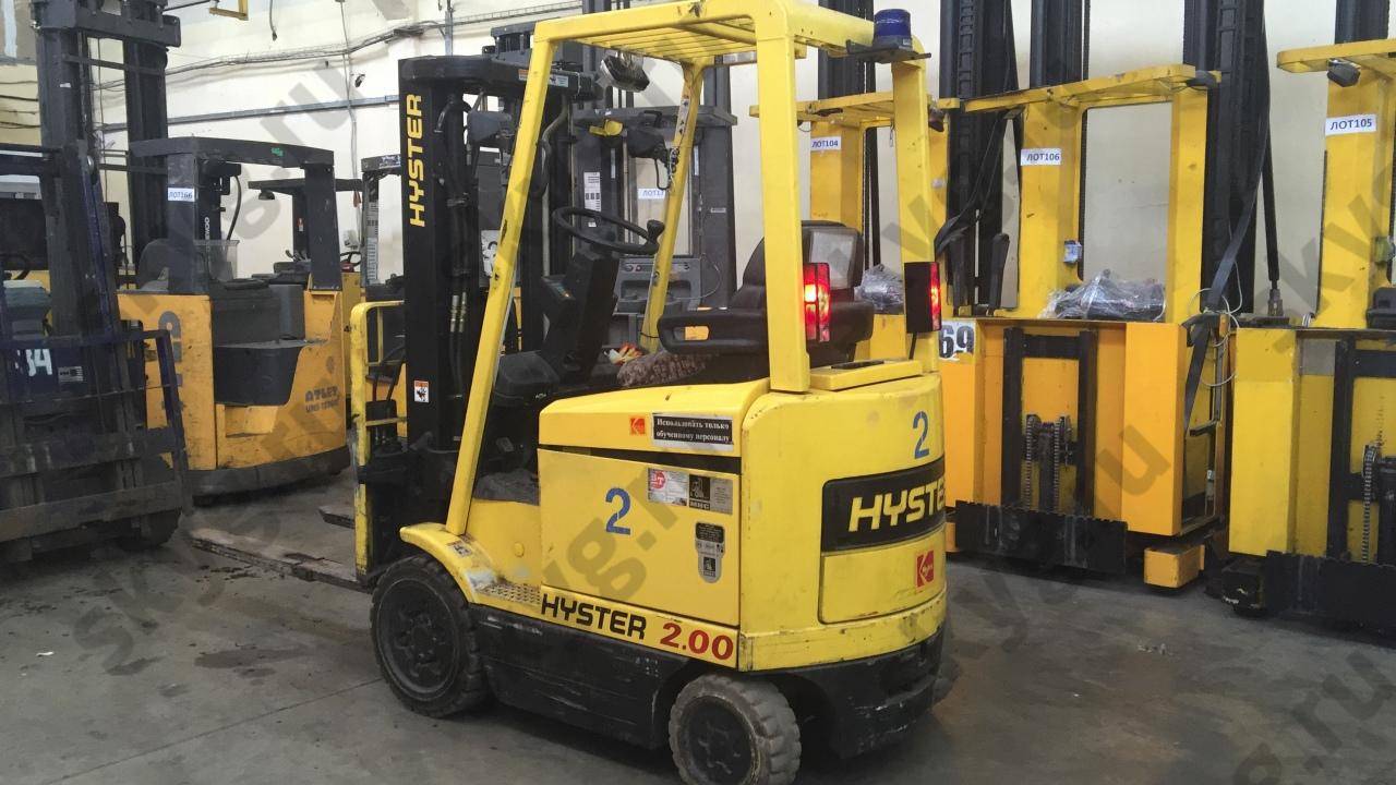 Погрузчик электрический HYSTER Б/У, 2000 кг, 3.3 м