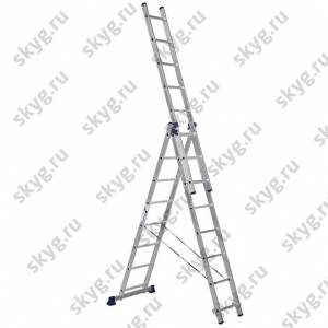 Лестница трехсекционная Алюмет 5308 3х8