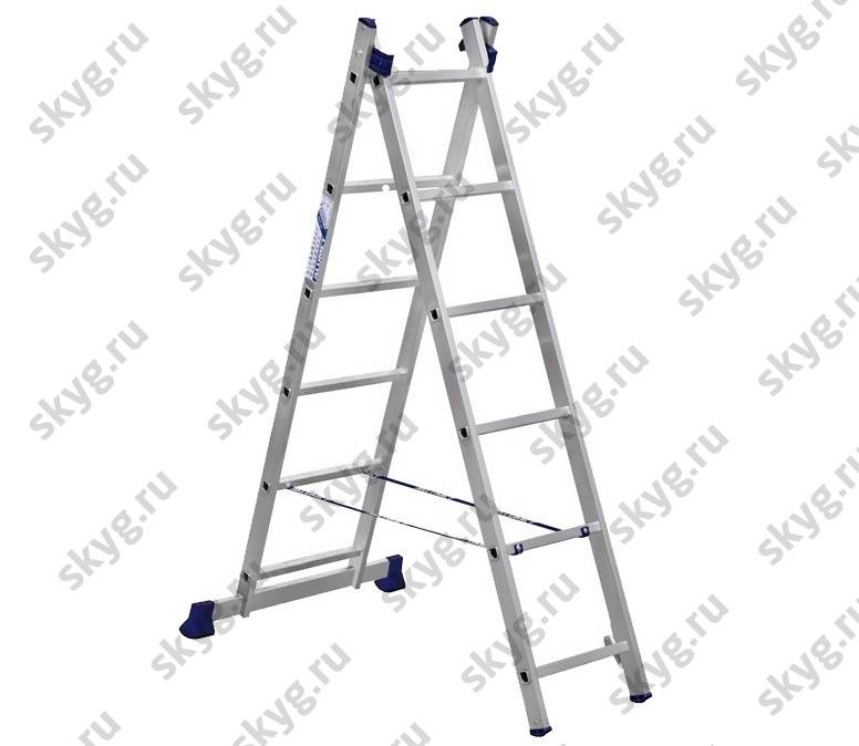 Лестница двухсекционная Алюмет 5206 2х6