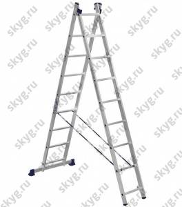 Лестница двухсекционная Алюмет 5209 2х9