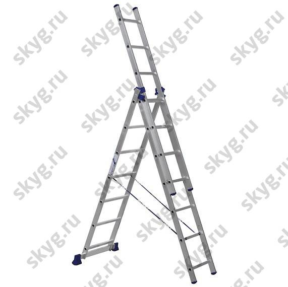 Лестница трехсекционная Алюмет 5307 3х7