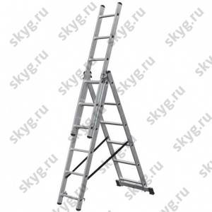 Лестница трехсекционная алюминиевая Krause Corda 010361 3х6
