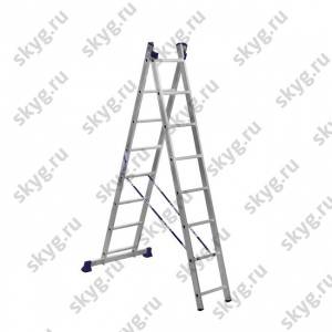 Лестница двухсекционная Алюмет 5208 2х8