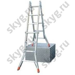 Лестница телескопическая шарнирная Krause Telematic 122322 4х5