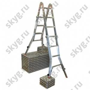 Лестница телескопическая шарнирная Krause Televario 122162 4х4