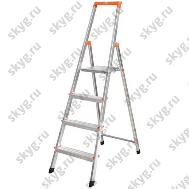 Стремянка односторонняя алюминиевая Krause Solidy 126221 1х4