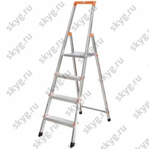 Стремянка односторонняя алюминиевая Krause Solidy 126221 1х4