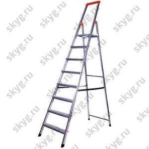 Стремянка односторонняя алюминиевая Krause Solidy 126269 1х8