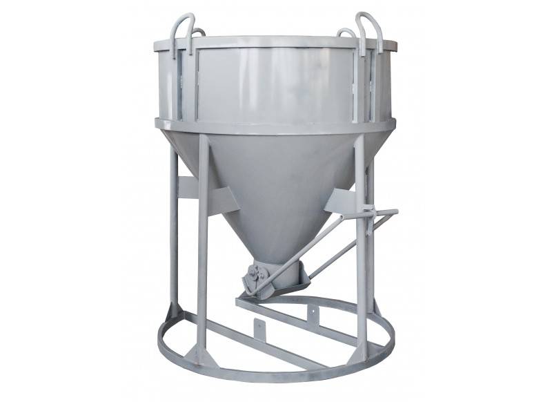 Бадья для бетона Zitrek БНу-2.0 (воронка, лоток) низкая 021-1067-1