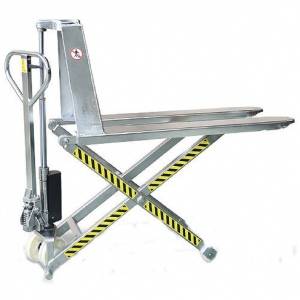 Гидравлическая тележка высокоподъемная Noblelift SLP10-INOX (нержавейка)