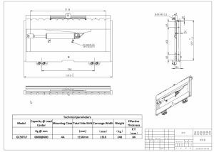 Каретка бокового смещения GC50TLF (TP)