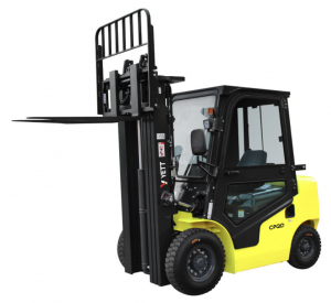 Бензиновый погрузчик с кабиной YETT CPQD25-RCK2-M400-3W-K
