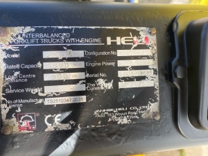 Дизельный автопогрузчик Heli CPCD15 2012 г, 1500 кг, 3 м