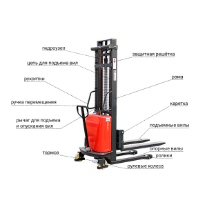 Штабелер с Электроподъемом SES 1516F OXLIFT 1600 мм 1500 кг