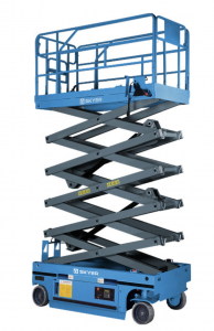 Самоходный ножничный подъемник с выдвижной платформой SKYER PL1435-LiM2