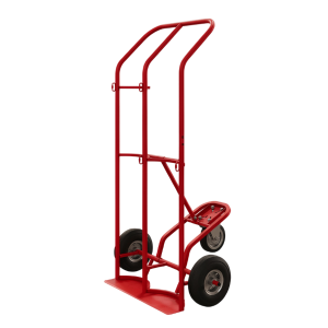 Тележка специализированная двухколесная КП 2 RT колёса Ø250 литая резина + Ø160 опорное