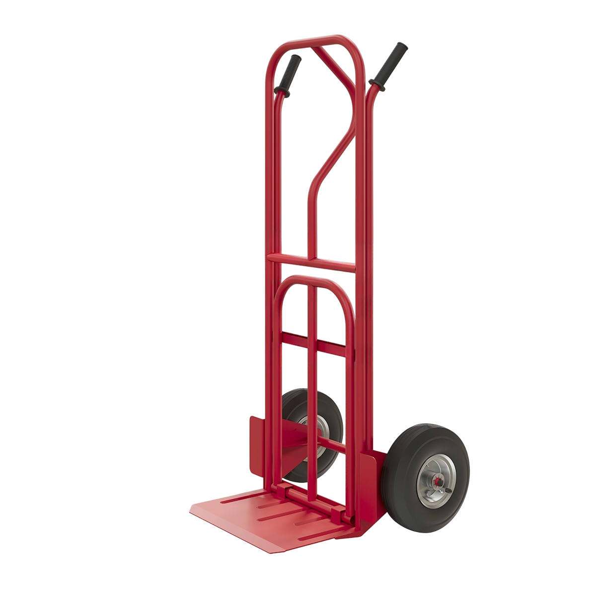 Тележка двухколесная грузовая с дополнительной полкой КГ 130 П RT Колёса: Литые Ø200